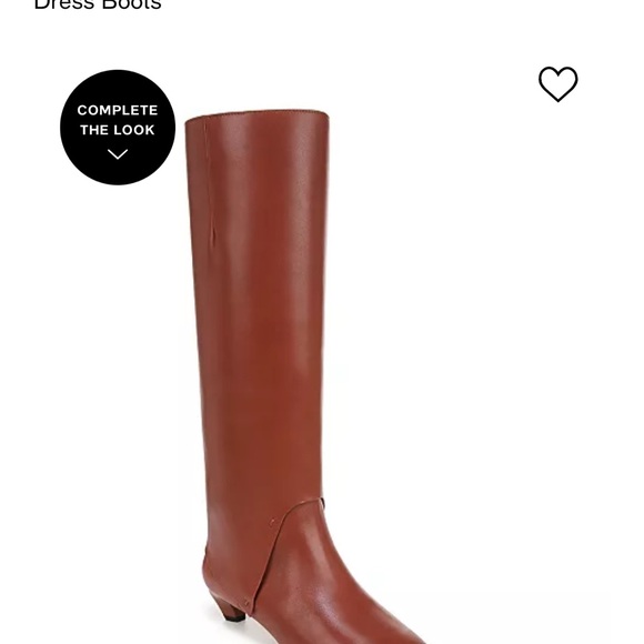 Franco Sarto Brown Leather Knee-High Boots - Picture 3 of 6